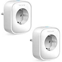 Los mejores  - TECKIN Enchufe Inteligente- 16A 3680W Enchufe WiFi Con Monitor de Energía- Compatible con Alexa &amp- Google Home- Enchufe…